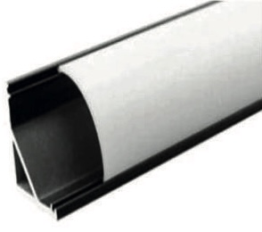 سكة بروفايل زاوية أسود عرض 1.58 ارتفاع 1.58